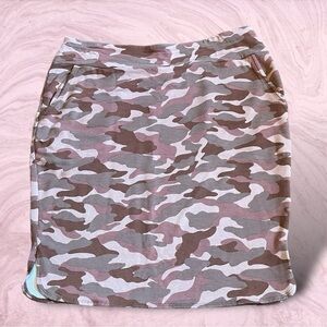 LOGO Lounge by Lori Goldstein
Cotton French Terry Skirt Multi Pink Size Large